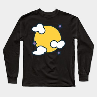 Cloudy Moon Long Sleeve T-Shirt